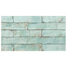 Tesoro Grunge - Aqua 3" x 12" Wall Tile