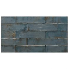 Tesoro Grunge - Blue 3" x 12" Wall Tile