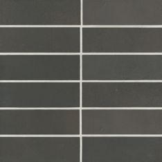 Bedrosians Celine - Black 2" x 6" Matte Porcelain Floor & Wall Tile