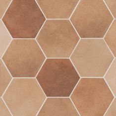 Bedrosians Celine - Cotto 4" Hexagon Matte Porcelain Floor & Wall Tile