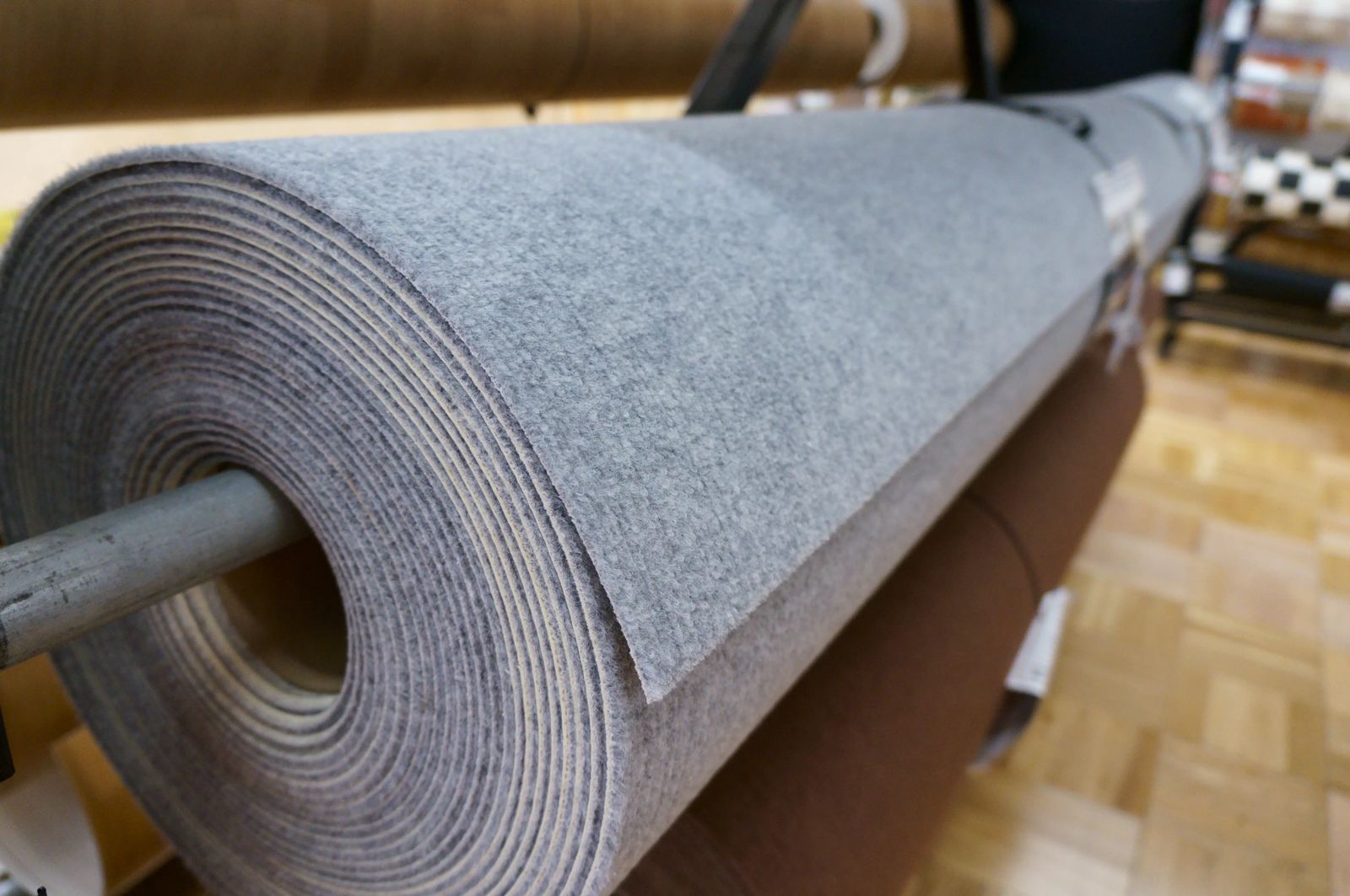 Carpet on display in the showroom