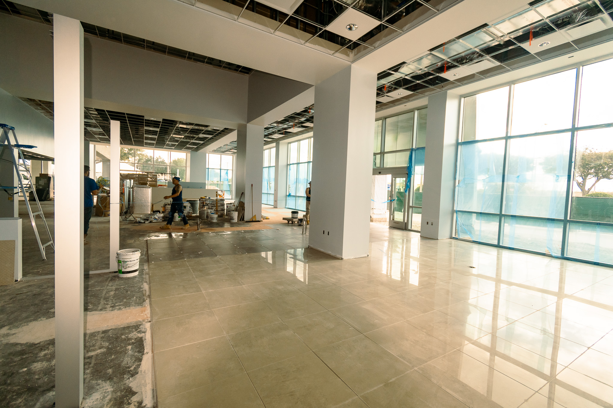 Parks Ford Wesley Chapel commercial flooring project