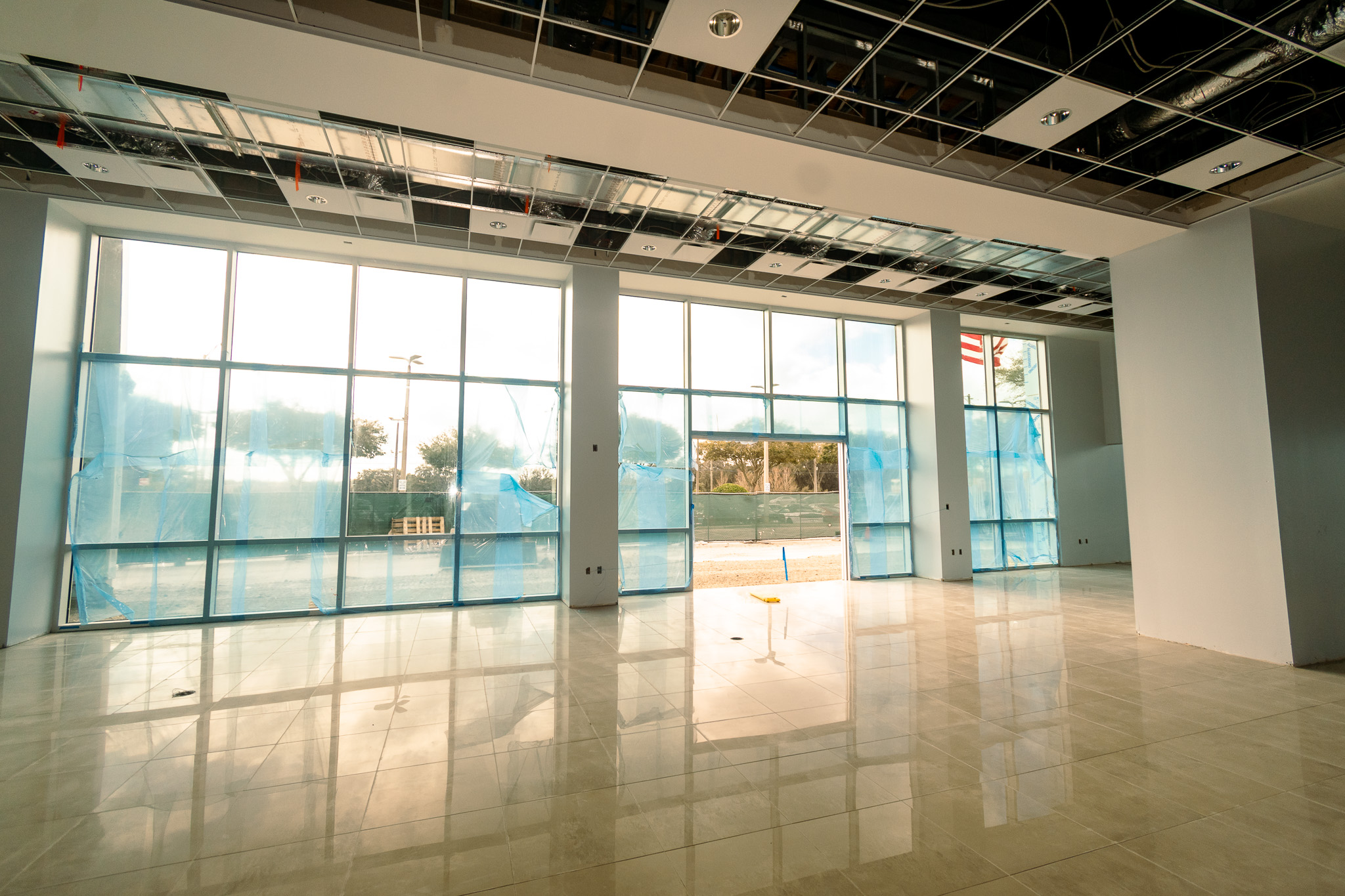 Parks Ford Wesley Chapel commercial flooring project