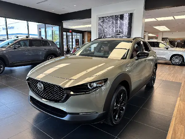 Showroom tile floor at Westshore Mazda in Tampa