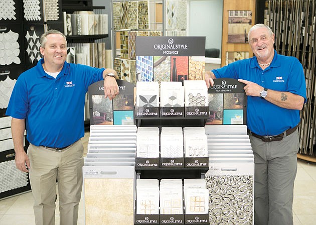 Great Britain Tile Team in Showroom
